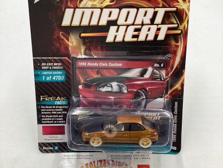 Johnny Lightning Import Heat 1996 Honda Civic Custom white lightning CHASE W protector Online Hot Sale