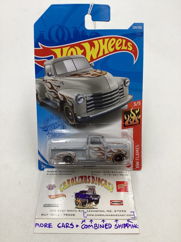 2021 Hot Wheels #229 52 Chevy Gray 16A Hot on Sale