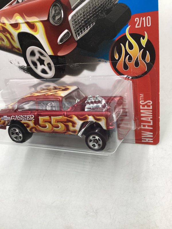 2017 Hot wheels #12 1955 Chevy Bel Air Gasser Red 9C Online Hot Sale