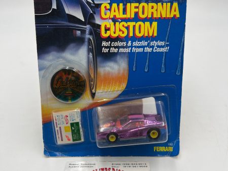 1989 Hot Wheels California Custom 1302 Ferrari Testarossa Purple Hot on Sale