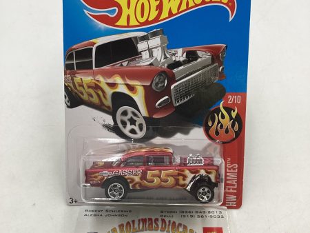 2017 Hot wheels #12 1955 Chevy Bel Air Gasser Red 9C Online Hot Sale