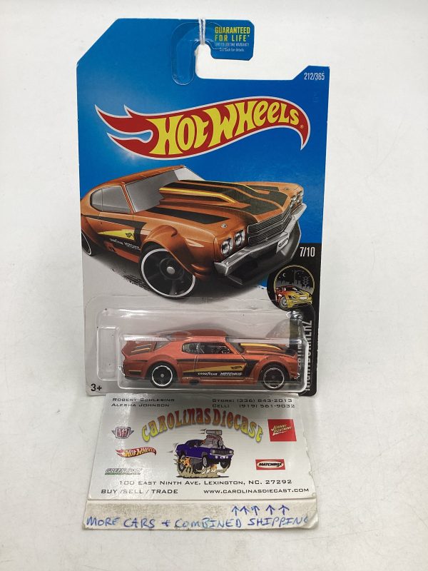 2017 Hot Wheels #212 70 Chevy Chevelle Orange 5A Supply