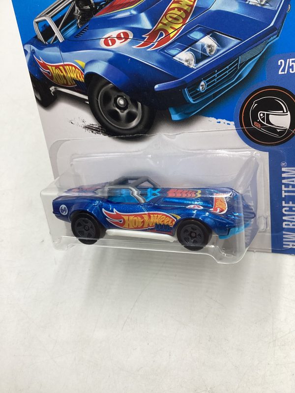 2017 Hot wheels #352 69 Corvette Racer Blue on Sale