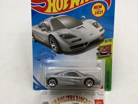 2021 Hot Wheels #235 Mclaren F1 silver see last pic & desc 103D Fashion