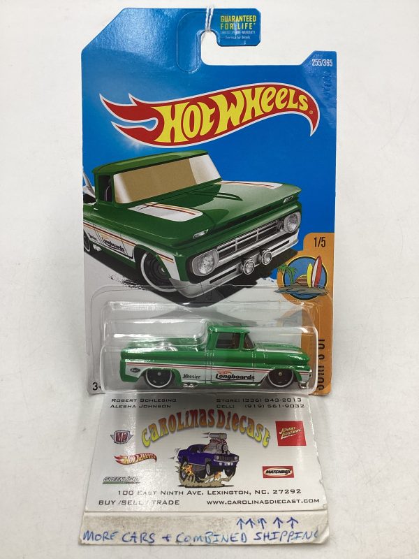 2017 Hot wheels #255 Custom 62 Chevy Pickup Card not perfect 17D For Discount