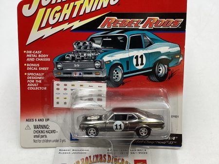 Johnny Lightning Rebel Rods Boss-A-Nova 1969 Chevy Nova SS Chrome 189F Fashion