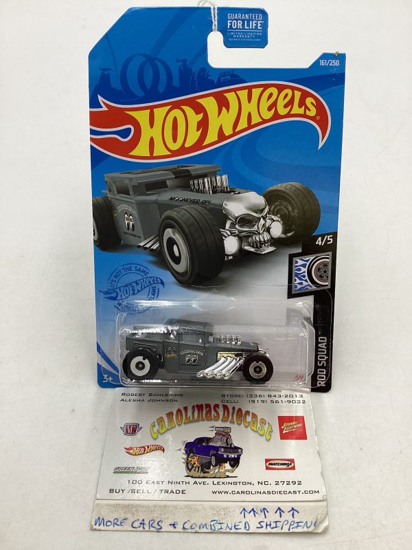 2021 Hot Wheels #161 Bone Shaker Gray Mooneyes 57A Online Sale