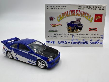 Racing Champions Fast & Furious 1995 Honda Civic Blue Loose Supply