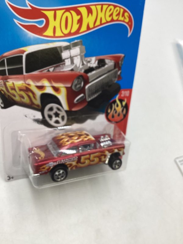 2017 Hot wheels #12 1955 Chevy Bel Air Gasser Red 9C Online Hot Sale