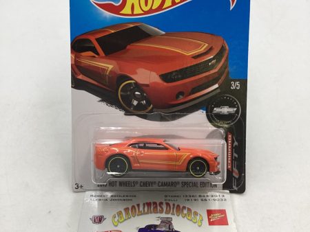 2017 Hot wheels #246 2013 Hot Wheels Camaro Special Edition Orange 1E Online Sale