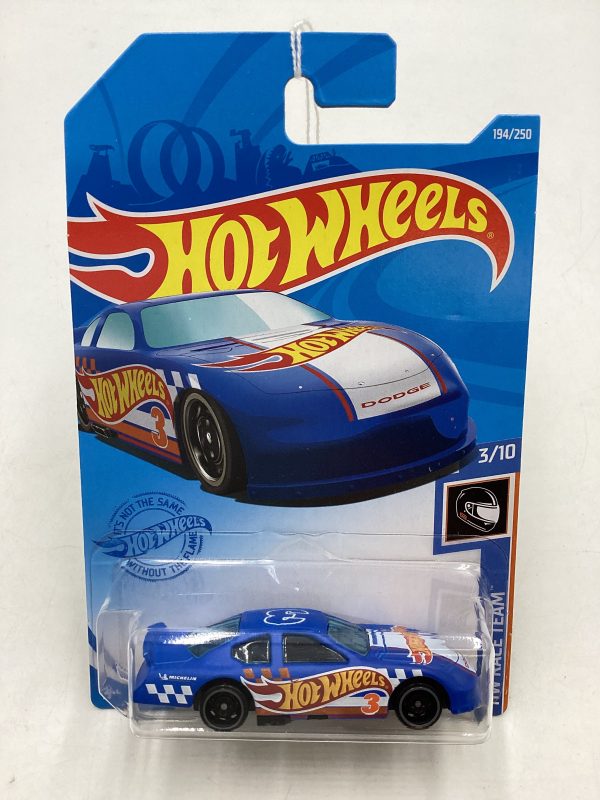 2021 Hot wheels #194 Dodge Charger Stock Car Blue 50H Cheap