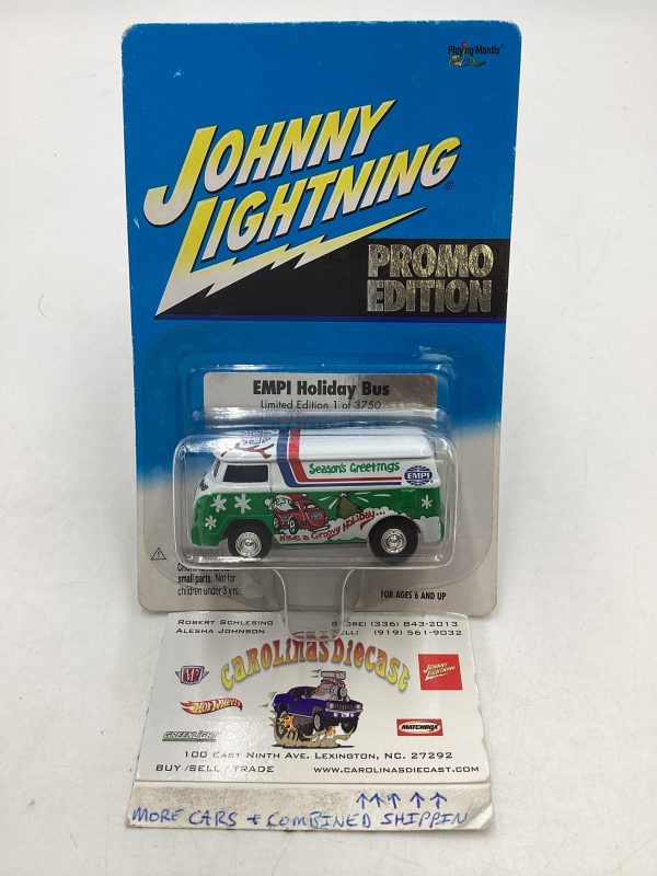 Johnny Lightning Liberty Promo Edition Empi Holiday Bus with protector 1 3750 Online Hot Sale