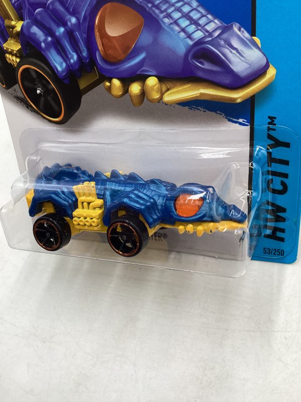 2014 Hot Wheels Treasure Hunt #53 Fangster Blue 277B Hot on Sale