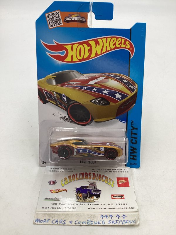 2015 Hot Wheels Treasure Hunt #69 Fast Felion Intl. Card 277Q Sale