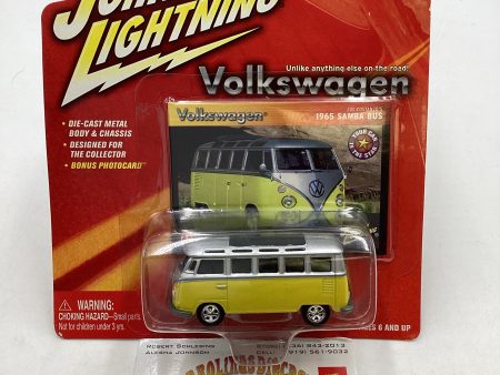 Johnny Lightning Volkswagen Series 1965 Samba Bus Yellow Silver 218B Online Sale