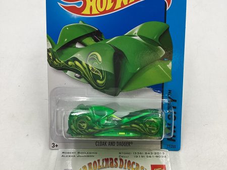 2014 Hot Wheels Treasure Hunt #77 Cloak and Dagger Green 277N on Sale