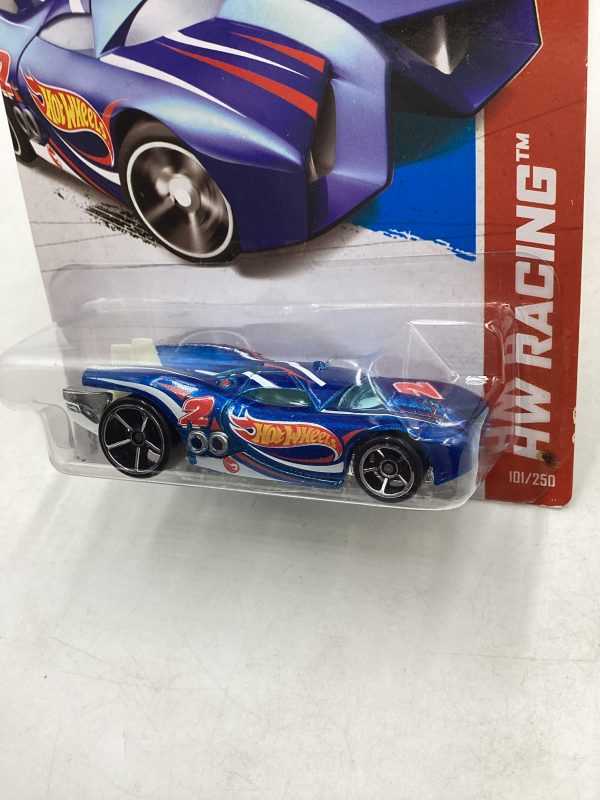 2013 Hot Wheels #101 Treasure Hunt Prototype H-24 Blue 274B For Cheap