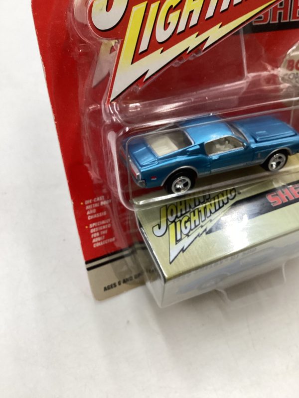 Johnny Lightning Pro Collector Series Shelby 1968 Shelby GT 500 Blue W Tin 221H Hot on Sale