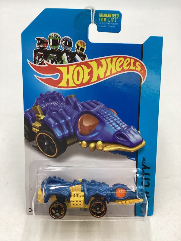 2014 Hot Wheels Treasure Hunt #53 Fangster Blue 277B Hot on Sale