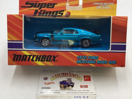 Matchbox 2005 Classic Super Kings K-205 1970 Ford Mustang Boss 302 Blue Hot on Sale