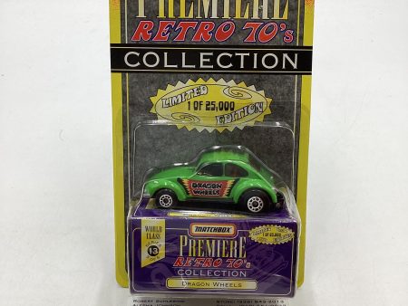 Matchbox Premiere Retro 70’s Series 13 #5 Dragon Wheels Green 208A For Cheap