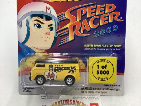 Johnny Lightning Speed Racer 2000 1 5000 VW Panel Van Yellow Team Racer X Cracked Blister Online now