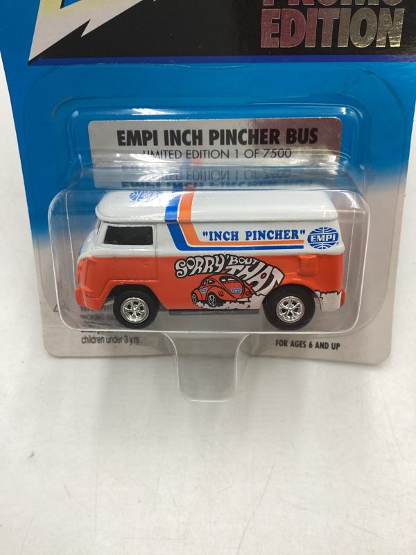 Johnny Lightning Liberty Promo Edition Empi Inch Pincher Bus with protector 1 7500 *Card is Warped* Fashion