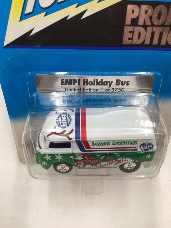 Johnny Lightning Liberty Promo Edition Empi Holiday Bus with protector 1 3750 Online Hot Sale