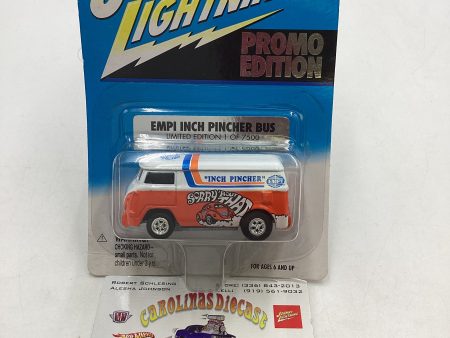 Johnny Lightning Liberty Promo Edition Empi Inch Pincher Bus with protector 1 7500 *Card is Warped* Fashion