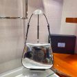 Prada Silver Cleo brushed Leather Shoulder Bag With Flap Cheap