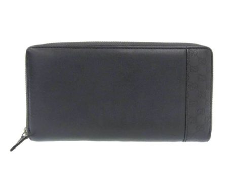 Gucci GG pattern round zipper long wallet leather gray 256439 2091 Hot on Sale