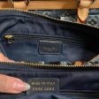 Dior vintage blue & gold shoulder saddle bag Cheap