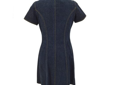 Chanel 1997 button-up denim minidress #36 Supply