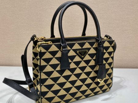 Prada Small symbole Jacquard fabric Bag For Sale