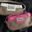 Dior monogram white shoulder bag For Sale