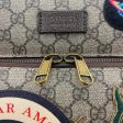 GUCCI GG Supreme Carry-On Suitcase- Travel Patches For Cheap