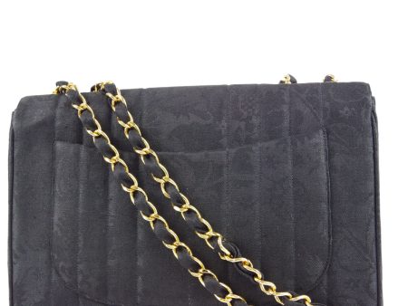 Chanel * 1991-1994 Embroidery Jumbo Classic Flap Bag on Sale