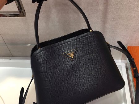 Prada Medium Saffiano Leather Martinee Bag Hot on Sale