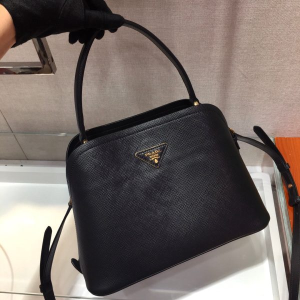 Prada Medium Saffiano Leather Martinee Bag Hot on Sale