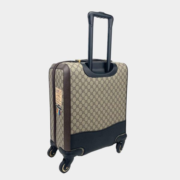 GUCCI GG Supreme Carry-On Suitcase- Travel Patches For Cheap