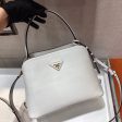 Prada Medium Saffiano Leather Martinee Bag For Discount