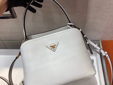 Prada Medium Saffiano Leather Martinee Bag For Discount