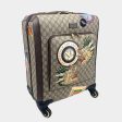 GUCCI GG Supreme Carry-On Suitcase- Travel Patches For Cheap