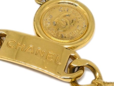 Chanel Medallion Chain Belt Black 94A Small Good Sale