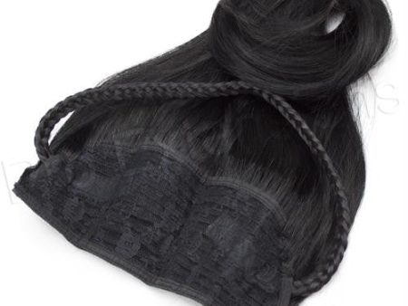 #1 Jet Black - 20 inch Braided Tiara on Sale