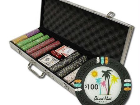 500Ct Claysmith Gaming  Desert Heat  Chip Set in Aluminum Online Hot Sale