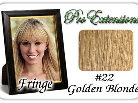 #22 Golden Blonde Pro  Fringe Clip In Bangs Fashion