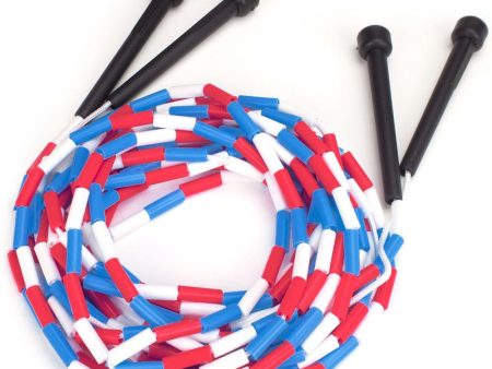 Lot of 2 -16 ft Double Dutch jump rope w-plastic segments on Sale