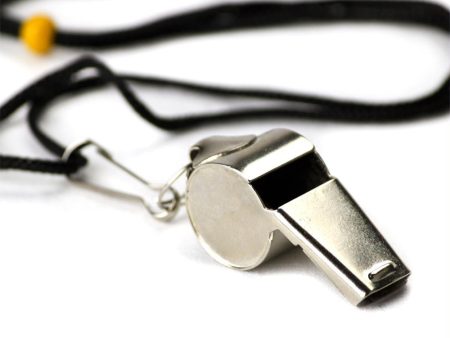 Stainless Steel Coach s Whistle with Lanyard Sale