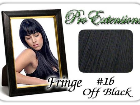 #1b Off Black Pro  Fringe Clip In Bangs Hot on Sale